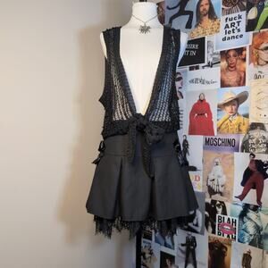 Beaded Gothic Open Top